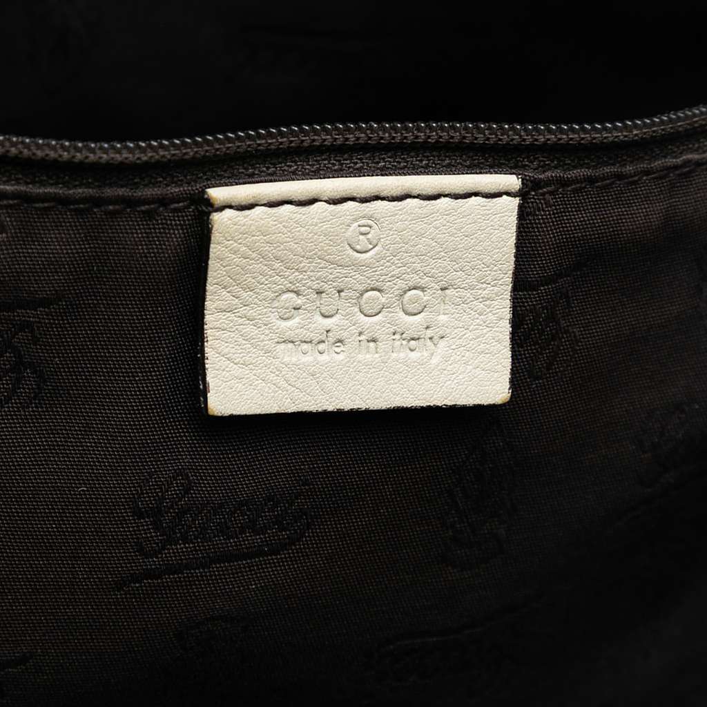 Gucci Large Guccissima Sukey Tote White Leather Very good condition - Box View