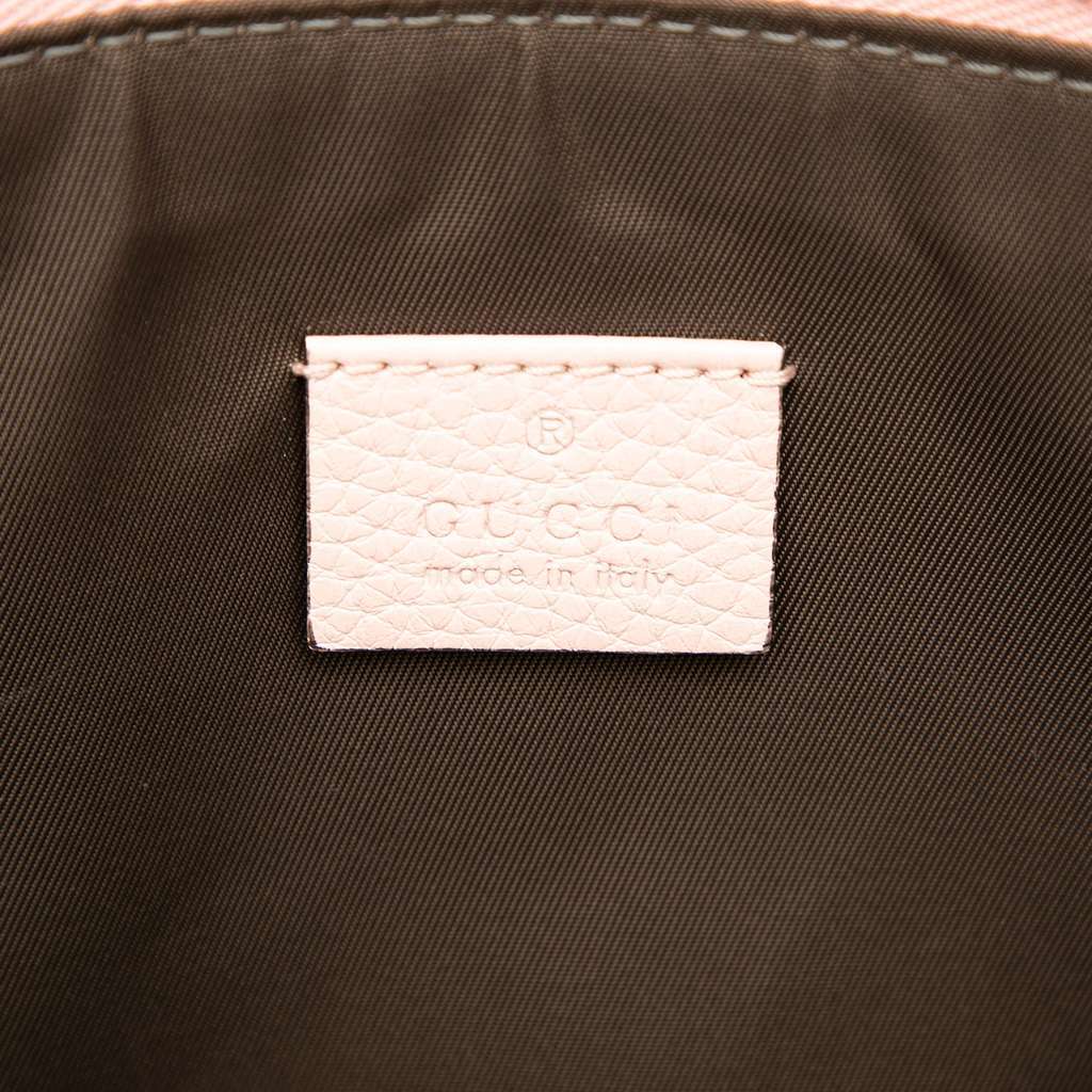 Gucci Leather Blind For Love Clutch Pink Leather Very good condition - Box View