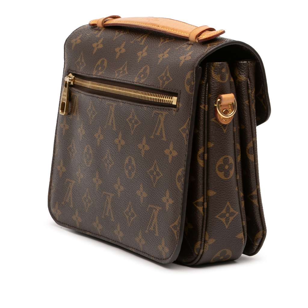Louis Vuitton Monogram Pochette Metis Brown Very good - Back View