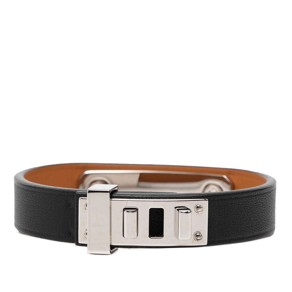 Hermès Swift As De Coeur Bracelet Black Leather Very good condition - Inside View
