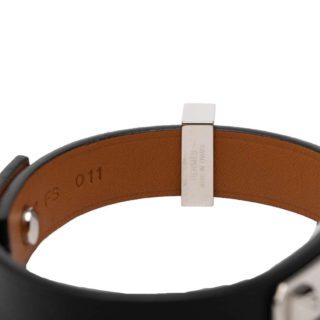 Hermès Swift As De Coeur Bracelet Black Leather Very good condition - Box View
