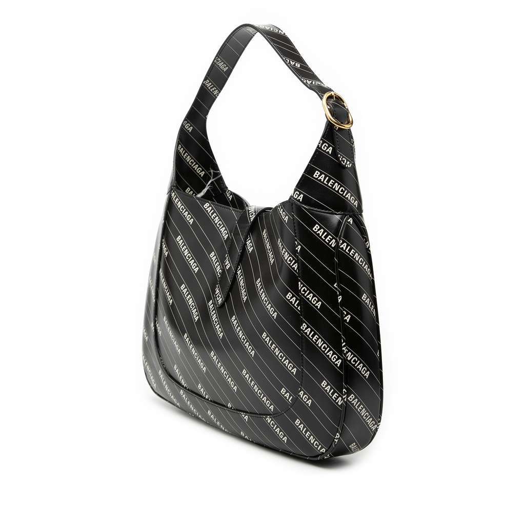 Gucci Balenciaga The Hacker Project Medium Calfskin Jackie 1961 Crossbody Black Leather Very good - Back View