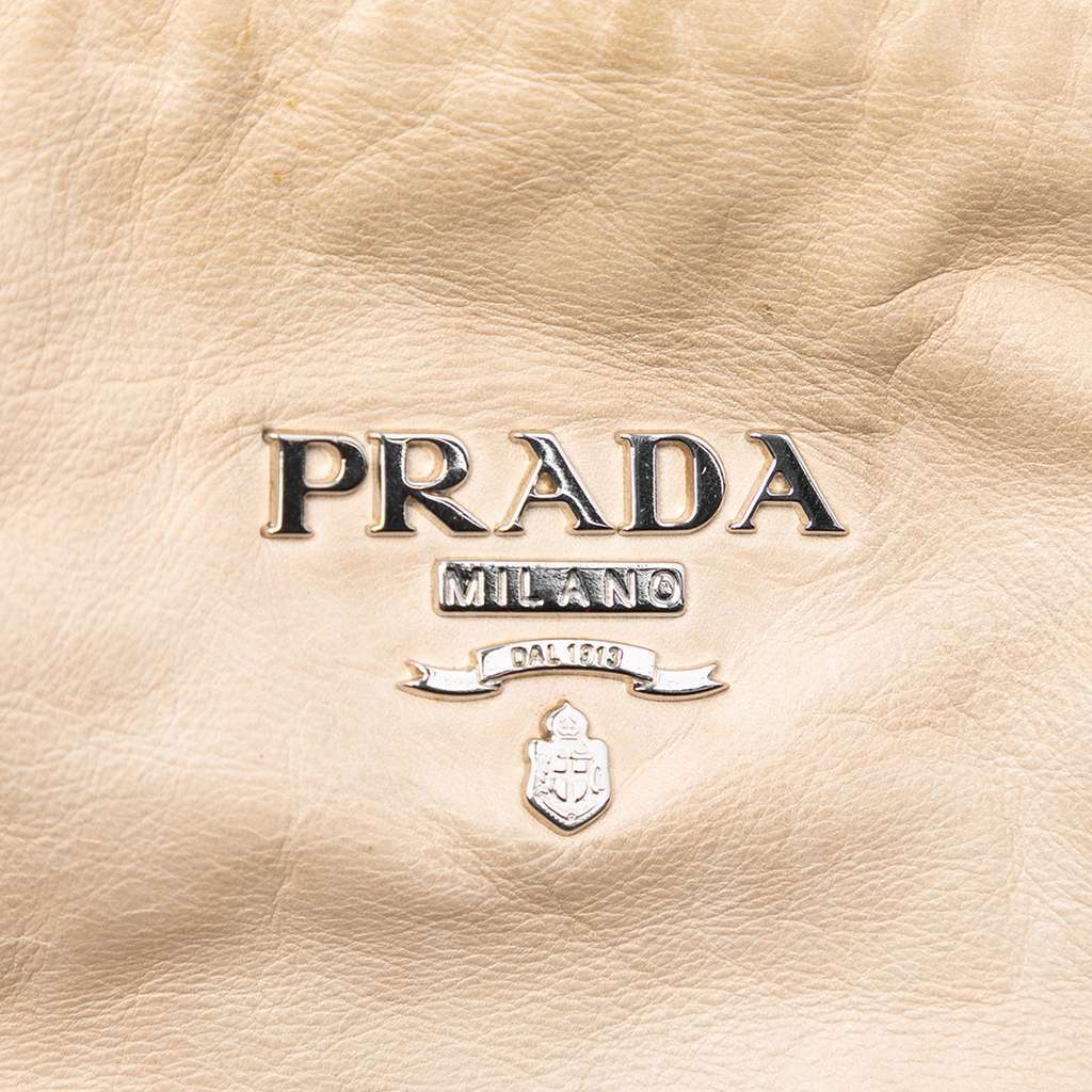 Prada Nappa New Look Tote Brown Leather Very good - Box View