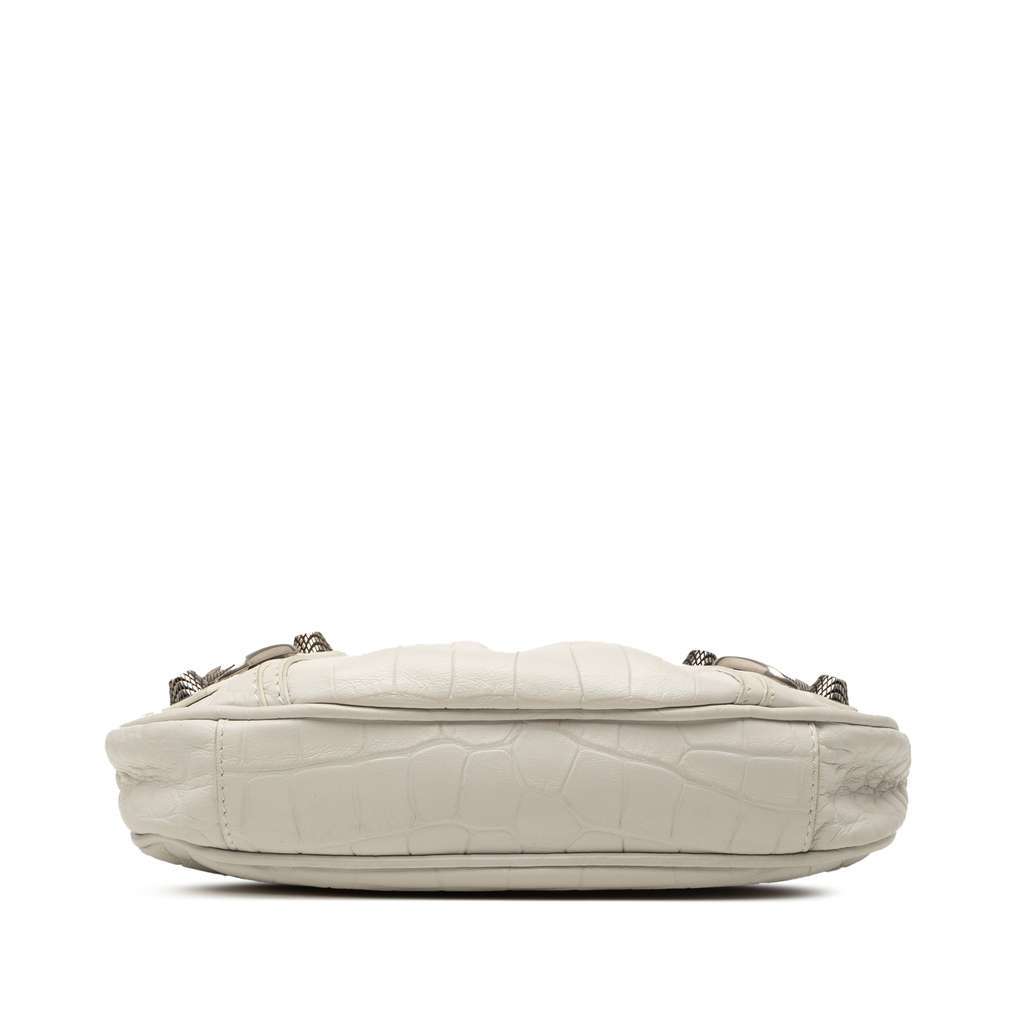 Balenciaga Mini Embossed Leather Motocross Le Cagole White Leather Very good - Inside View