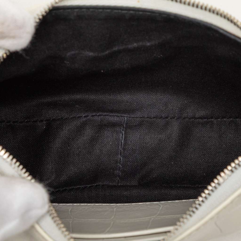 Balenciaga Mini Embossed Leather Motocross Le Cagole White Leather Very good - Model View