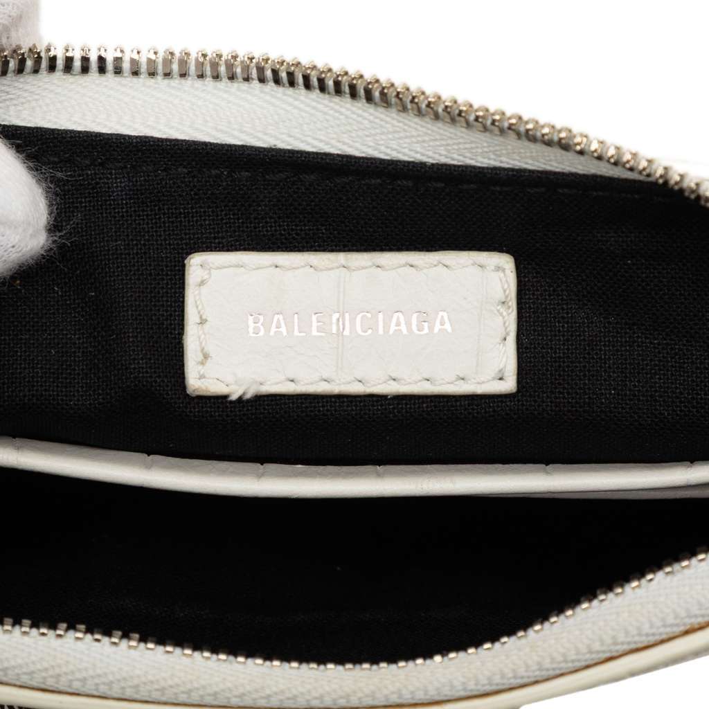 Balenciaga Mini Embossed Leather Motocross Le Cagole White Leather Very good - Box View