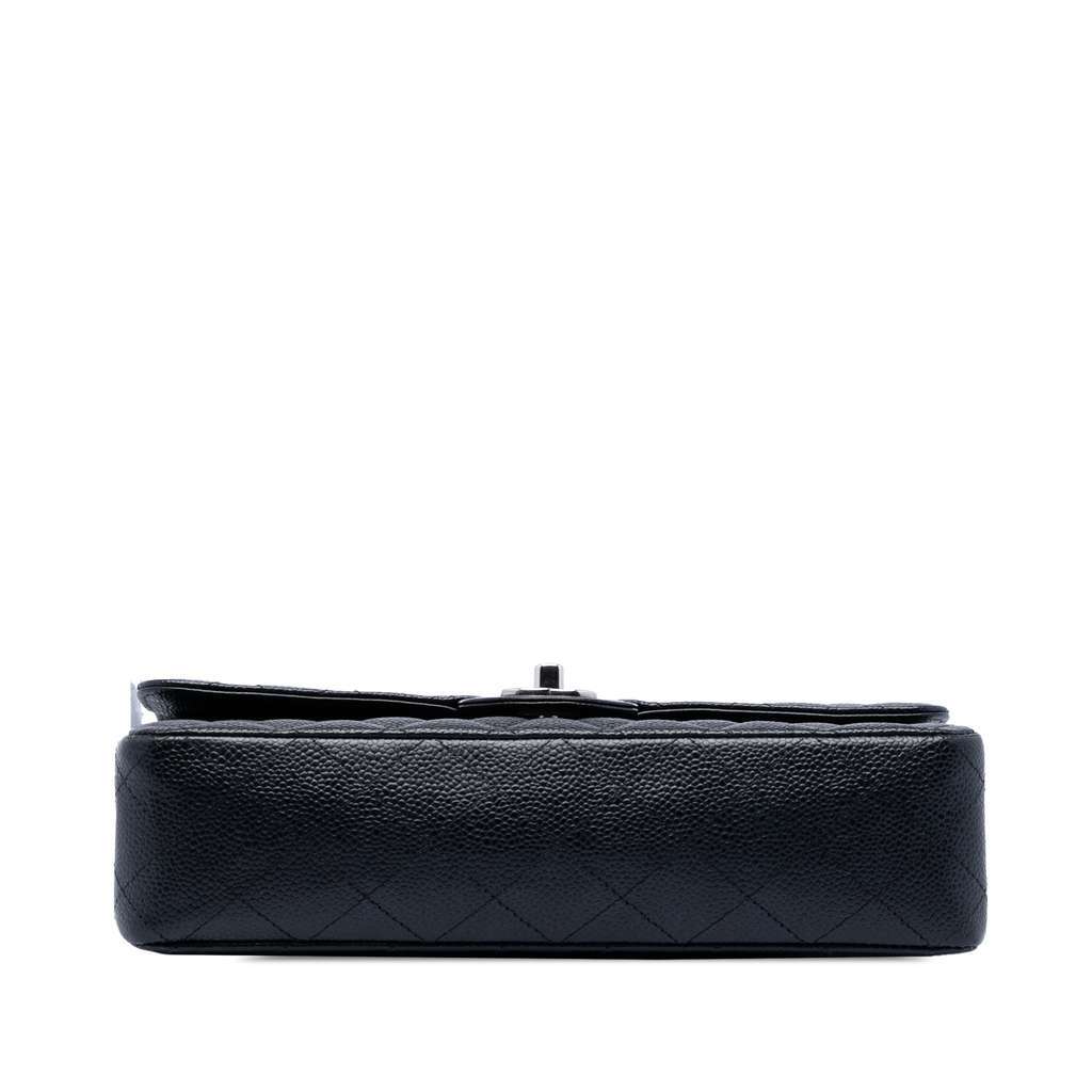 Chanel Medium Classic Caviar Double Flap Black Leather Very good condition - Inside View