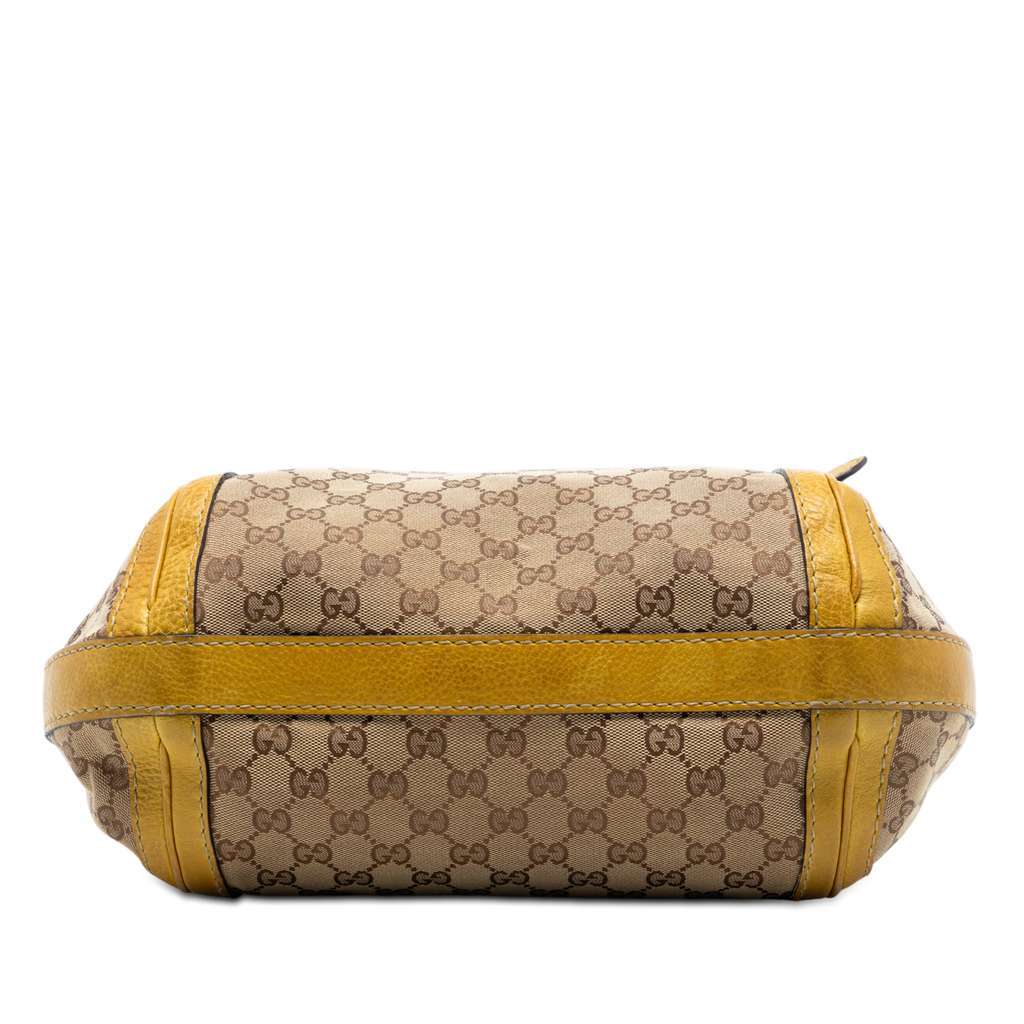 Gucci Medium GG Canvas Running Satchel Brown Canvas Very good condition - Inside View
