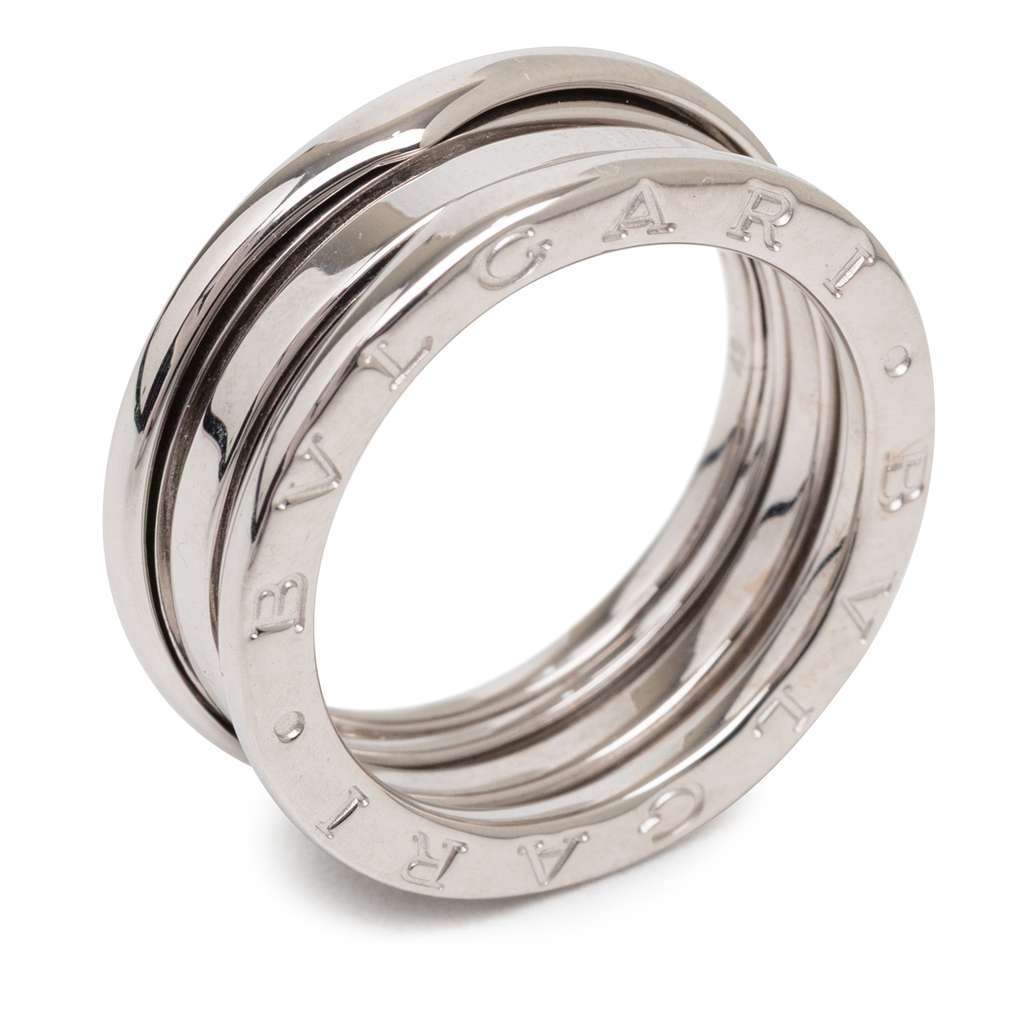 Bvlgari 18K White Gold B.Zero1 Three Band Ring Silver White Gold Very good condition - Model View
