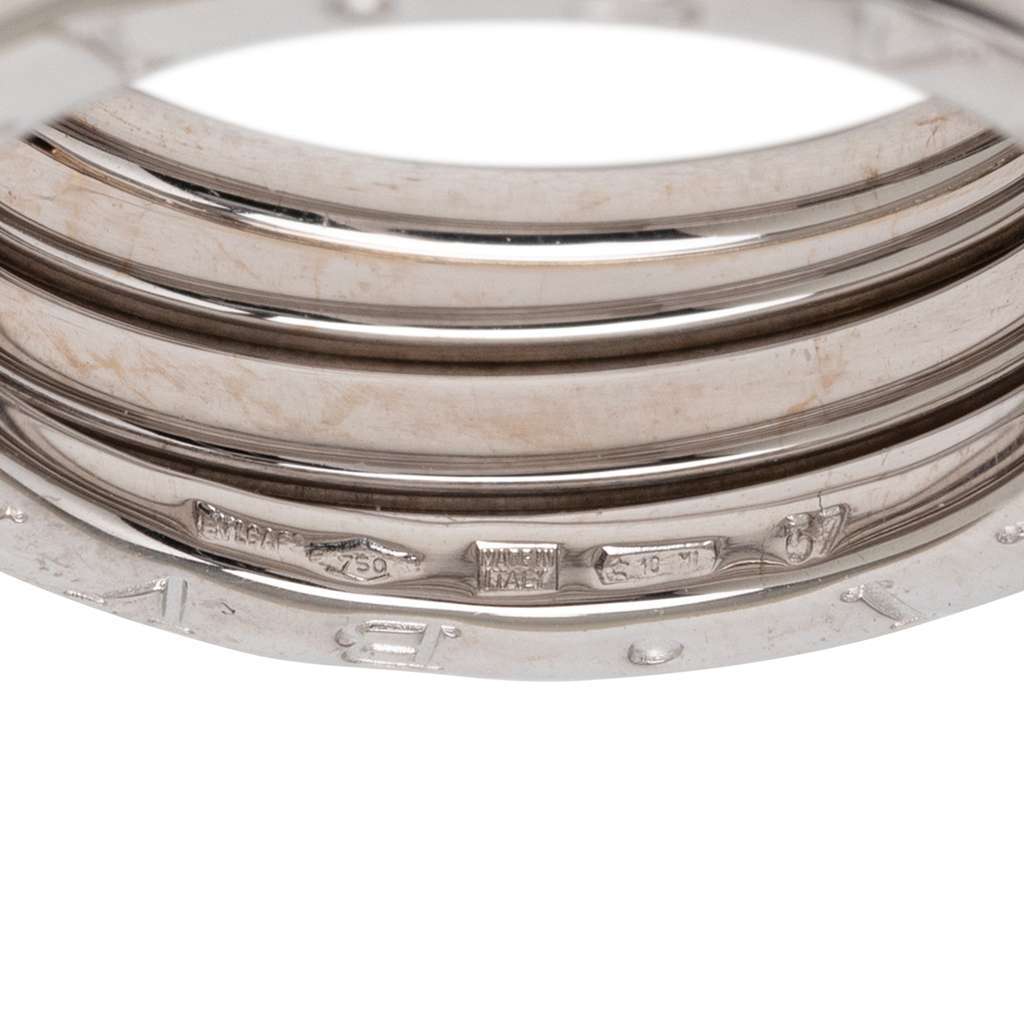 Bvlgari 18K White Gold B.Zero1 Three Band Ring Silver White Gold Very good condition - Box View