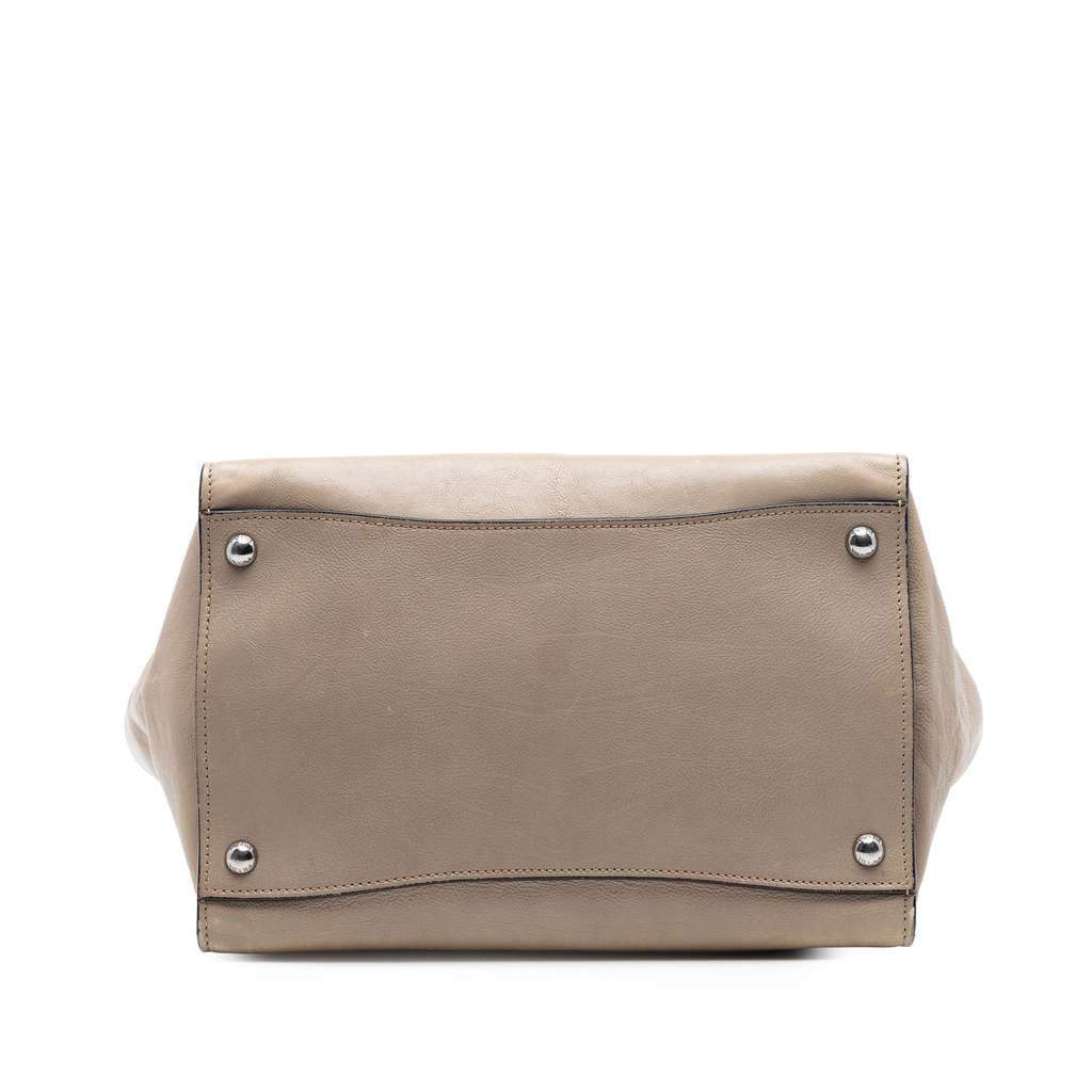 Prada Glace Calf Twin Pocket Double Handle Satchel Brown Leather Very good - Inside View