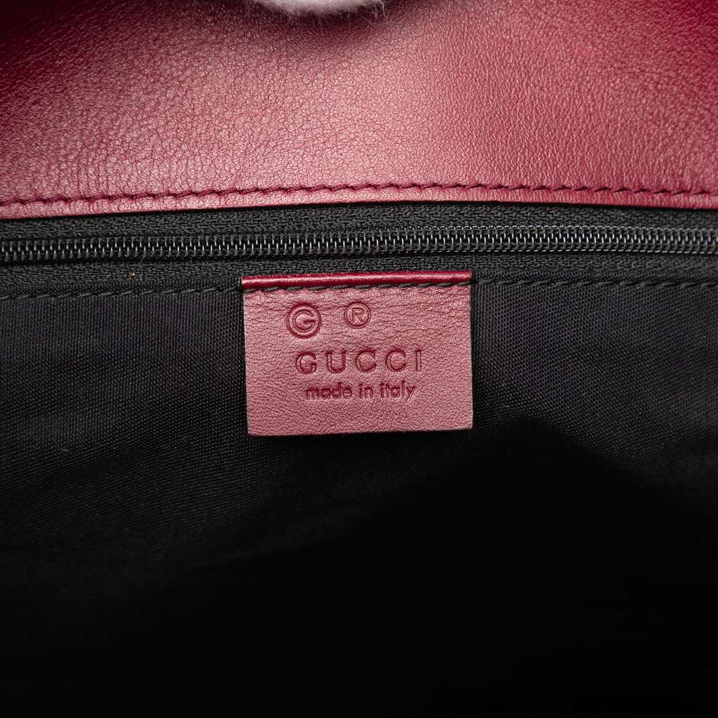 Gucci Horsebit Leather Gifford Tote Red Leather Very good - Box View