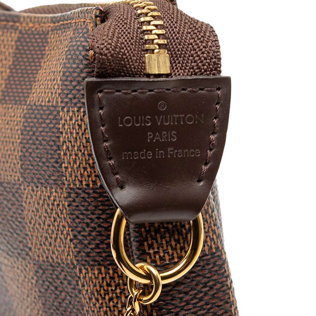 Louis Vuitton Damier Ebene Mini Pochette Accessoires Brown Very good - Box View