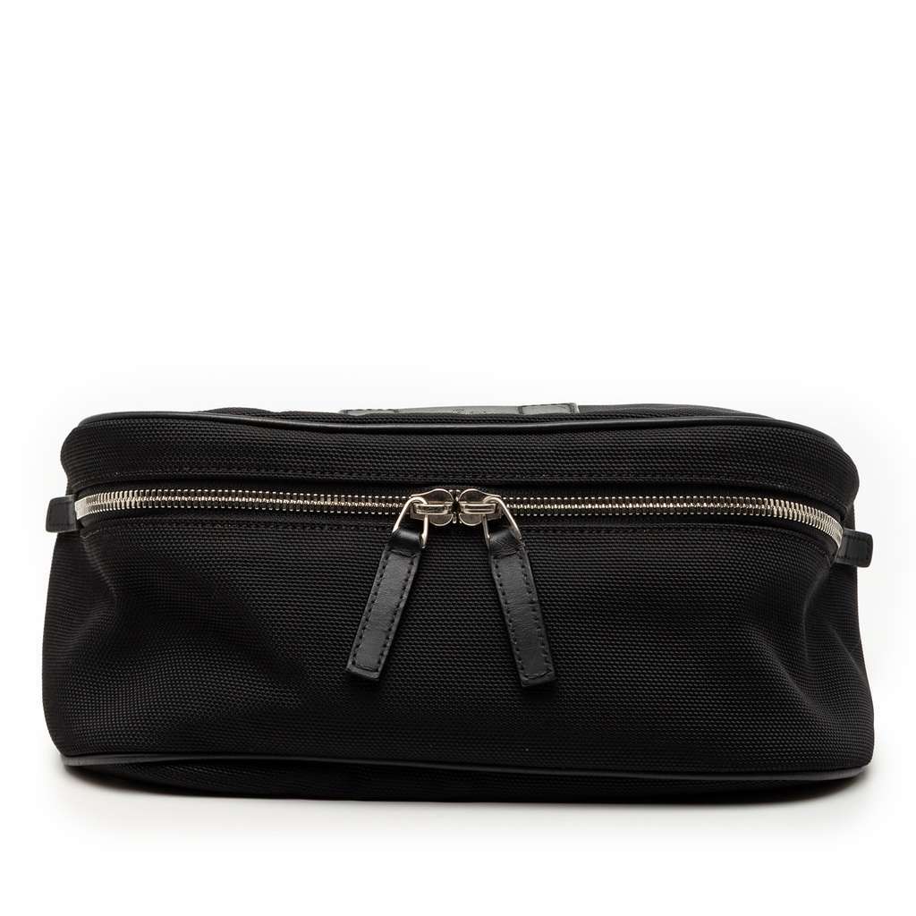 Gucci Nylon Web Belt Bag Black Very good - Front View