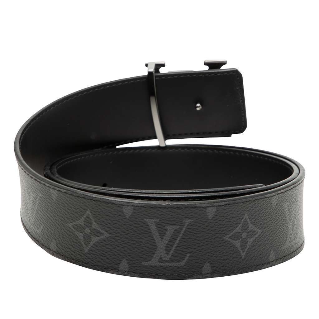Louis Vuitton Monogram Eclipse LV Initiales Reversible Belt Black Very good condition - Inside View
