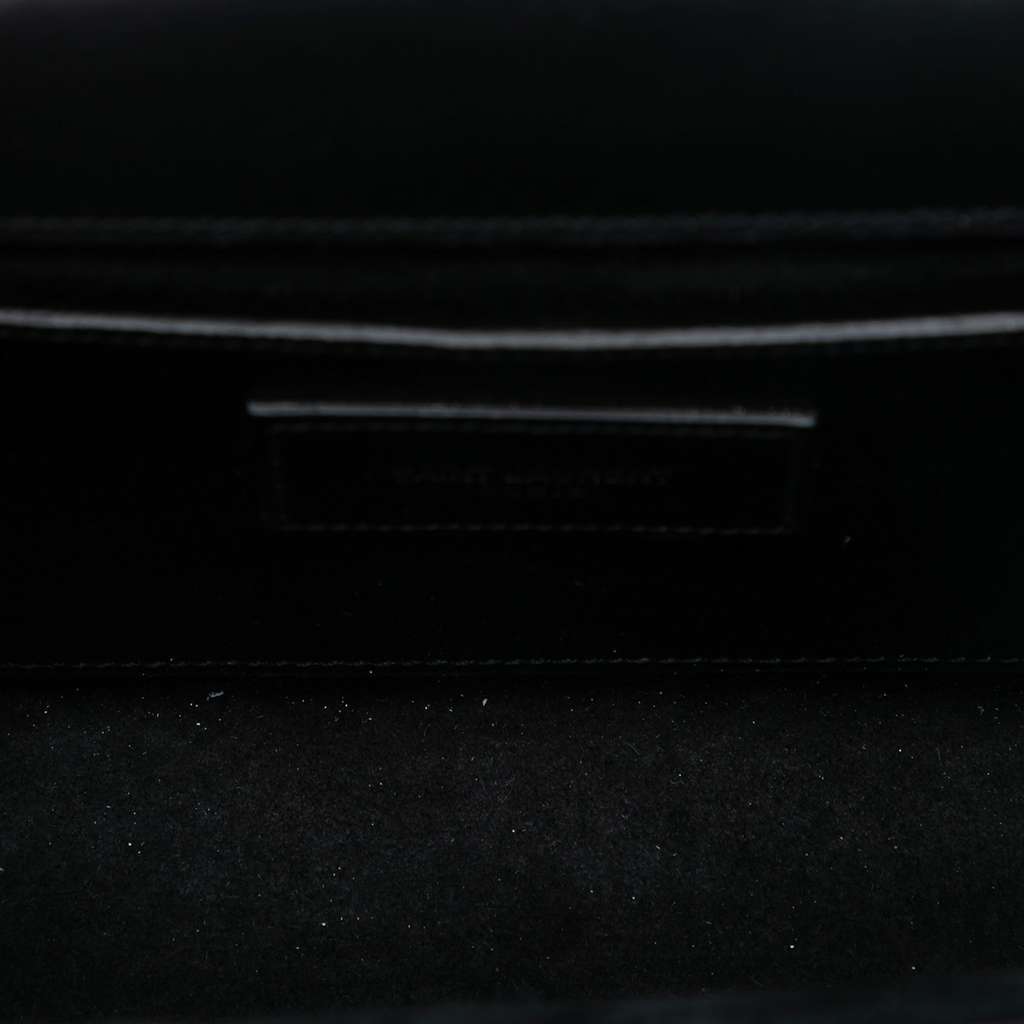 Saint Laurent Small Smooth Calfskin Monogram Kate Tassel Crossbody Black Leather Very good - Model View