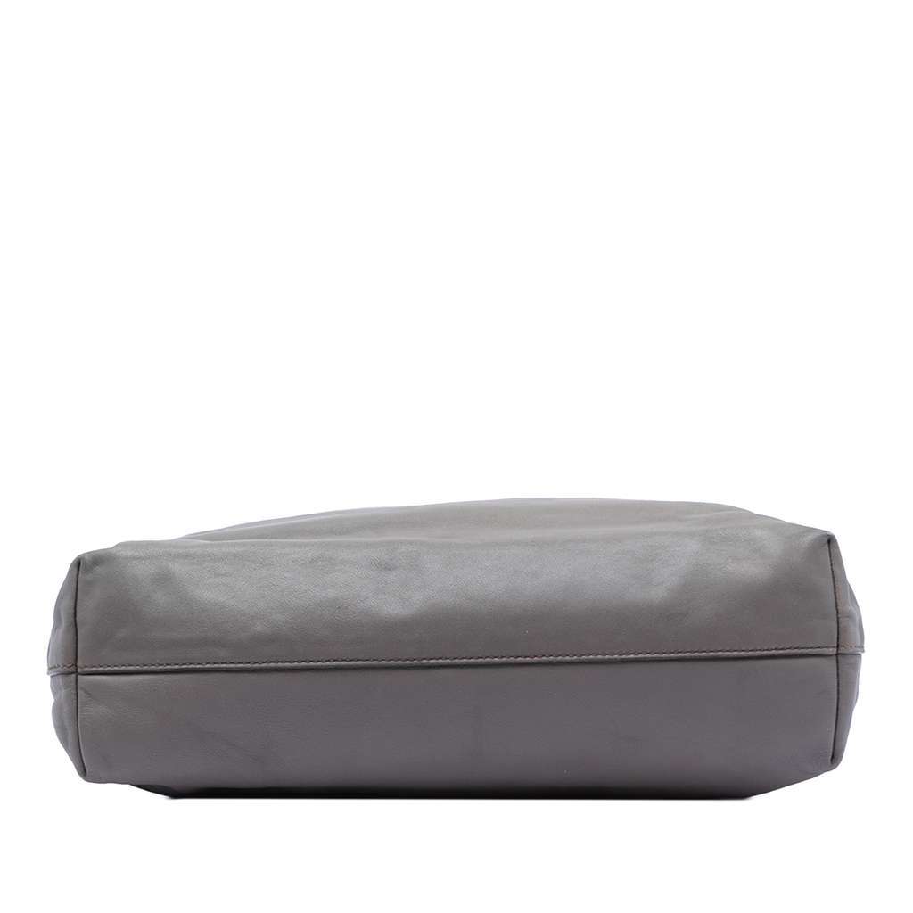 Prada Soft Calf Open Convertible Tote Grey Leather Very good - Inside View