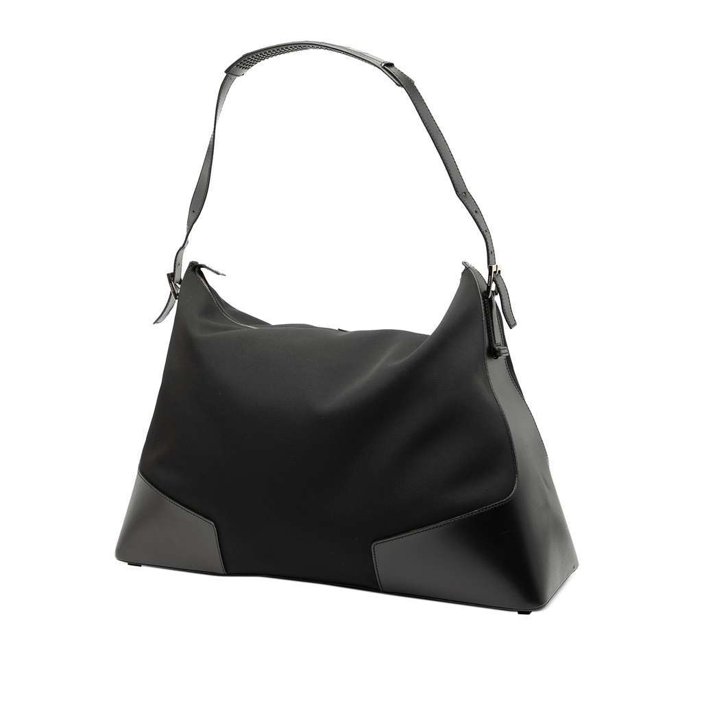 Gucci Nylon Shoulder Bag Black Very good - Back View