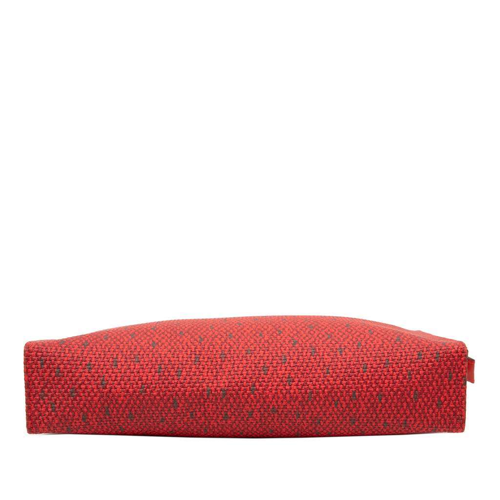 Saint Laurent Canvas Clutch Red Canvas Very good - Inside View