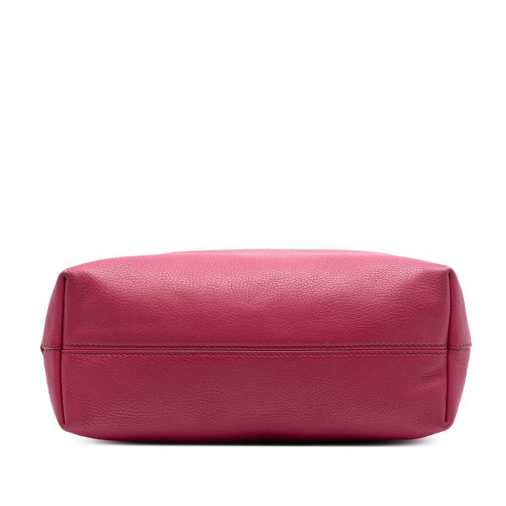Prada Vitello Daino Embossed Canapa Logo Open Convertible Tote Pink Leather Very good condition - Inside View