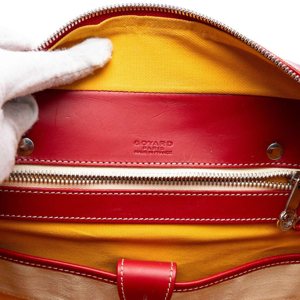 Goyard Goyardine Ambassade MM Red Canvas Very good condition - Box View