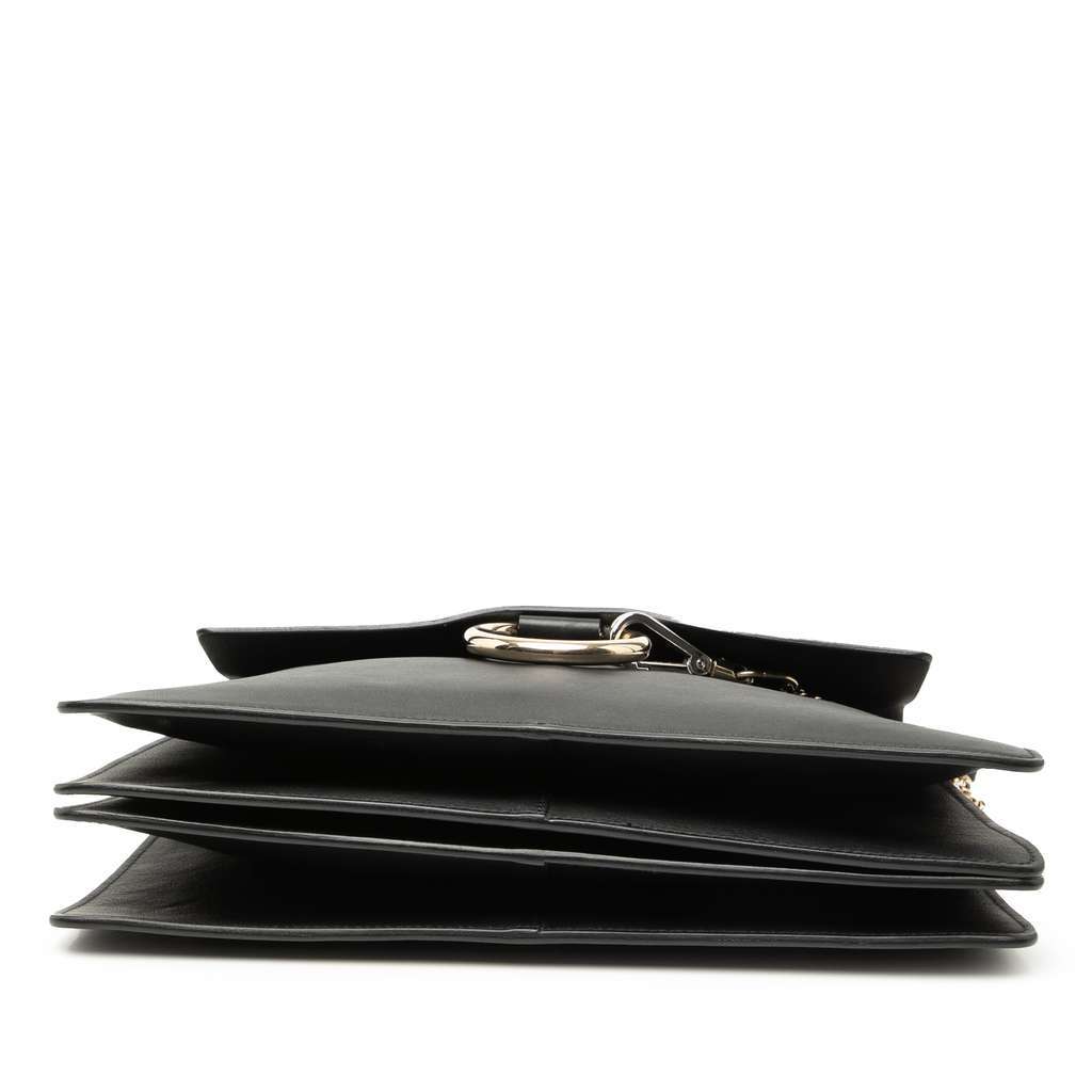 Chloé Medium Leather Faye Shoulder Bag Black Leather Very good condition - Inside View