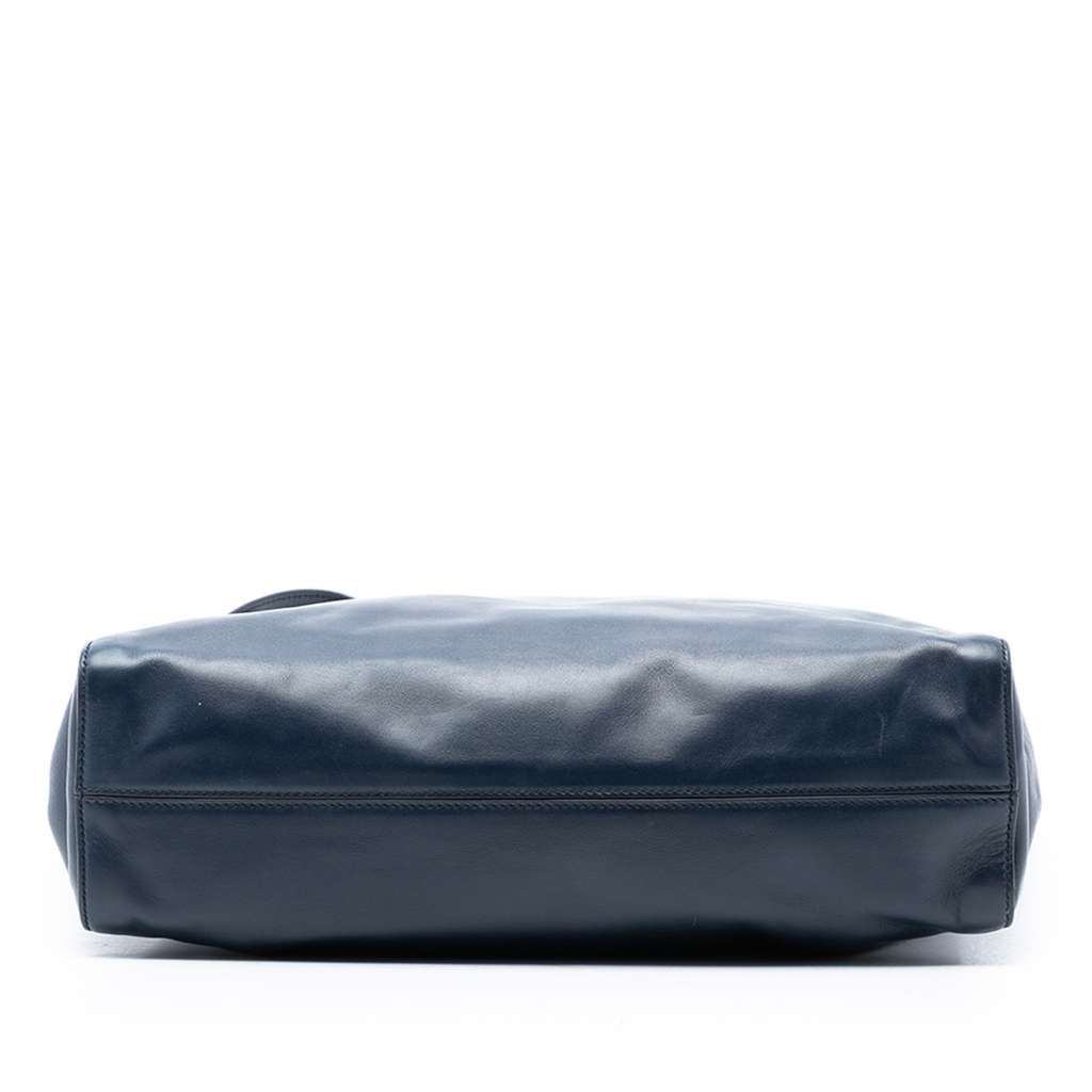 Prada Soft Calf Tote Blue Leather Very good - Inside View