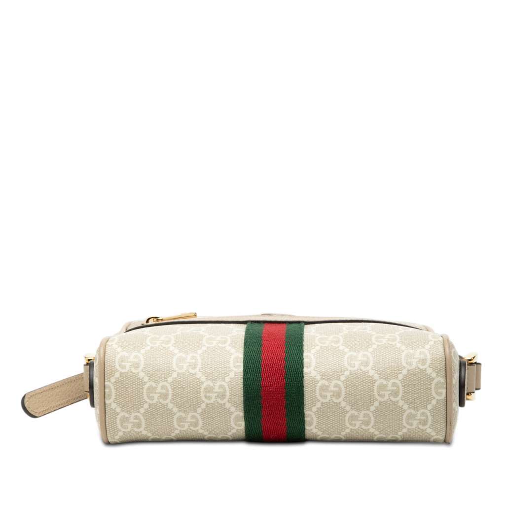 Gucci Mini GG Supreme Ophidia Crossbody Brown Canvas Very good - Inside View