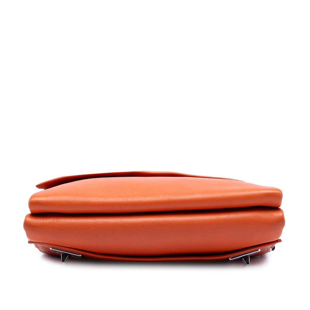 Prada Soft Calf Double Turnlock Crossbody Orange Leather Very good - Inside View