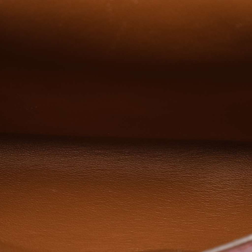 Prada Soft Calf Double Turnlock Crossbody Orange Leather Very good - Box View