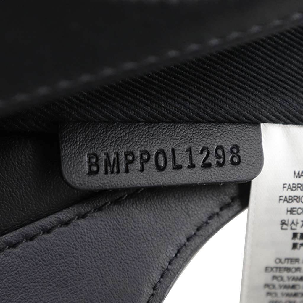 Burberry Mini Plaid Canvas Pocket Satchel Black Canvas Very good - Box View