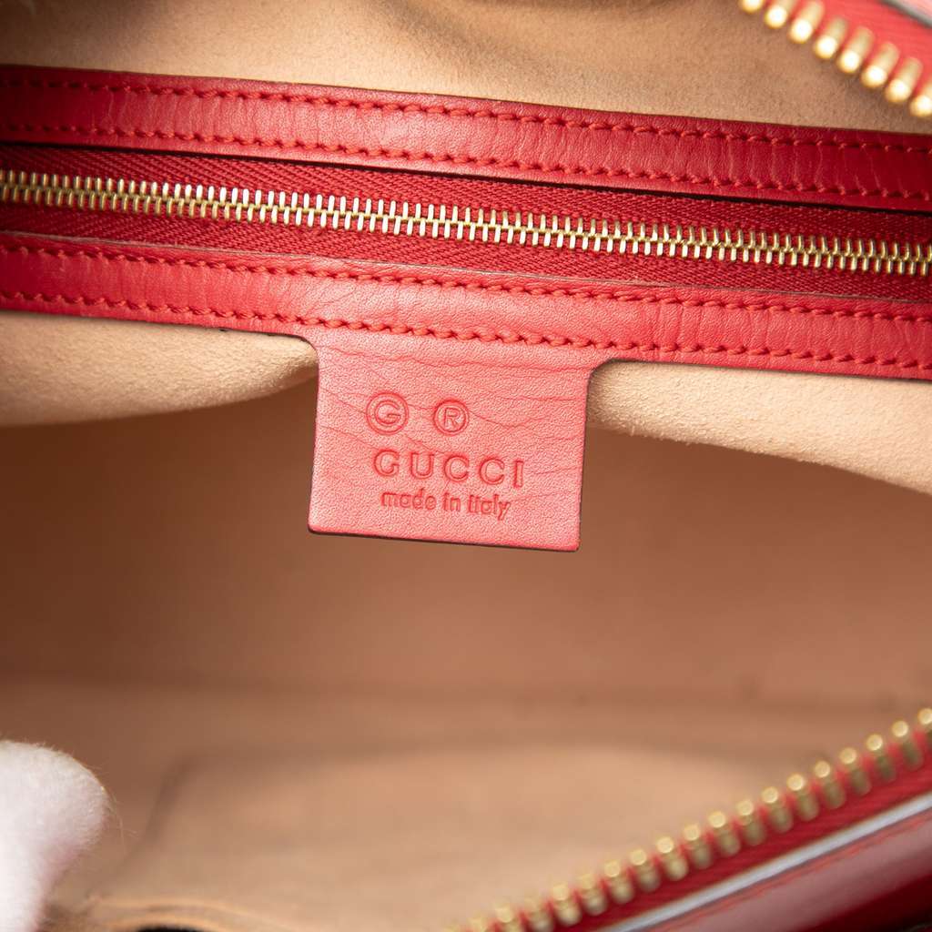 Gucci Small GG Supreme Blooms Linea A Tote Brown Canvas Very good condition - Box View