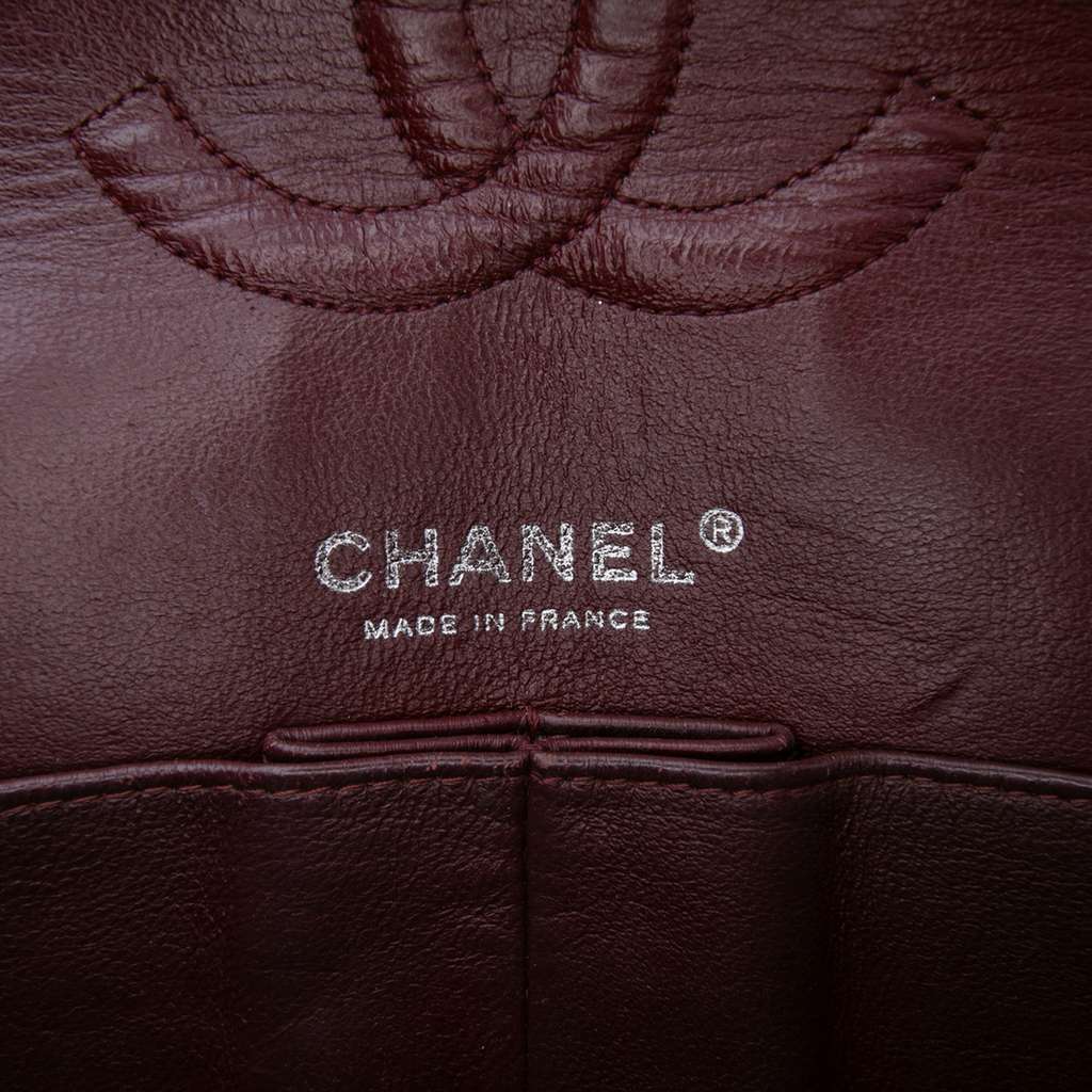 Chanel Medium Classic Lambskin Double Flap Black Leather Very good condition - Box View