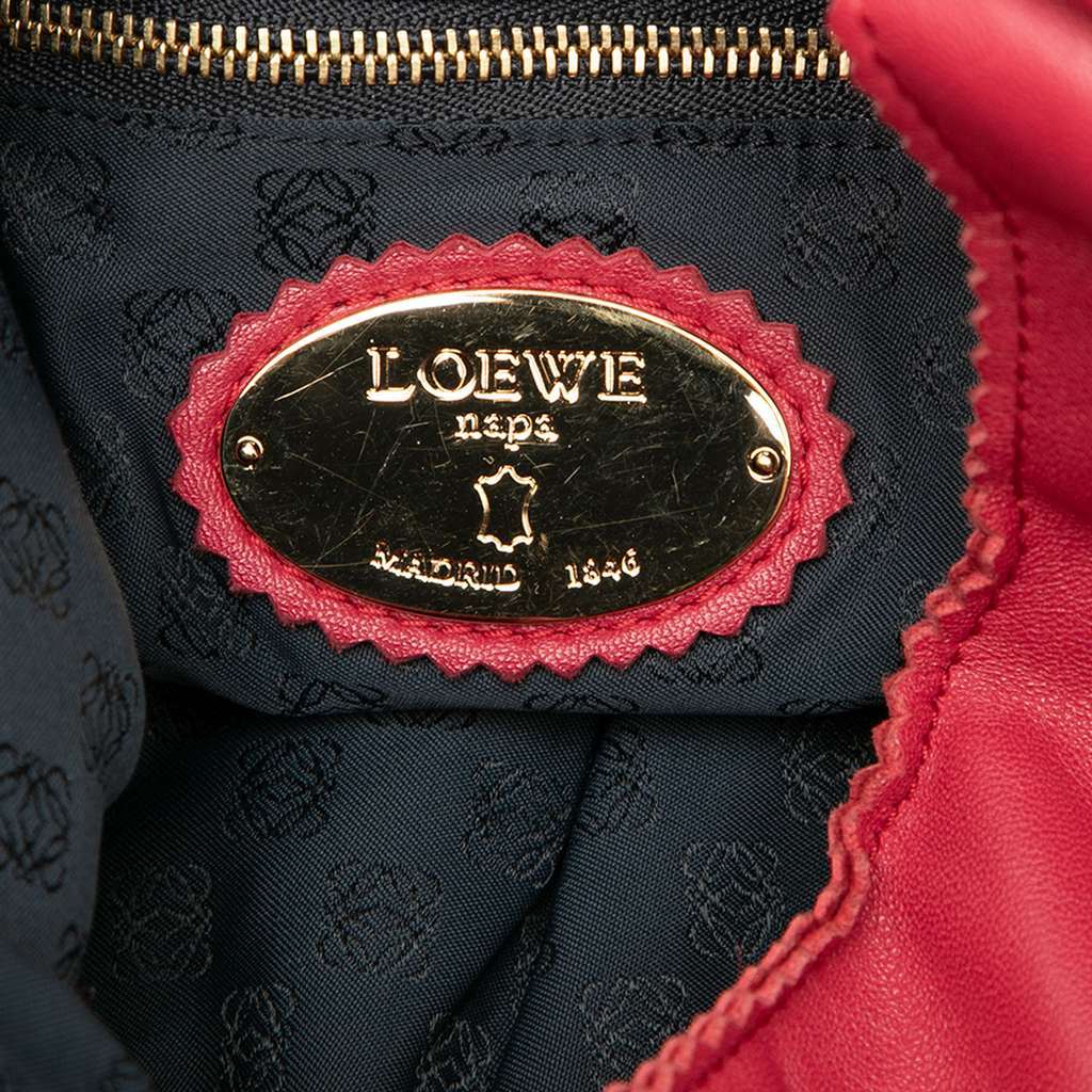 Loewe Nappa Anagram Tassel Hobo Pink Leather Very good condition - Box View