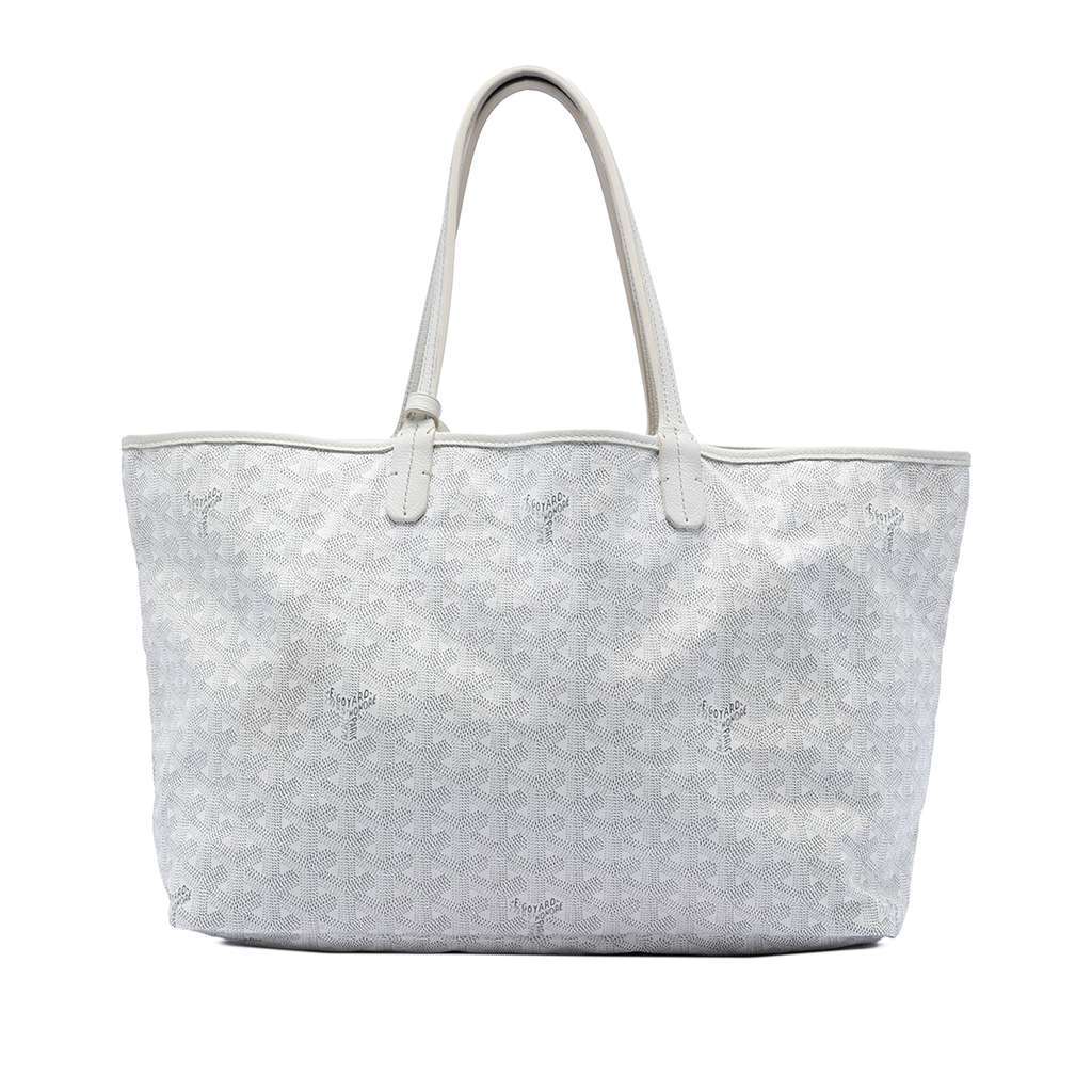 Goyard Goyardine Saint Louis PM White Canvas Very good condition - Front View