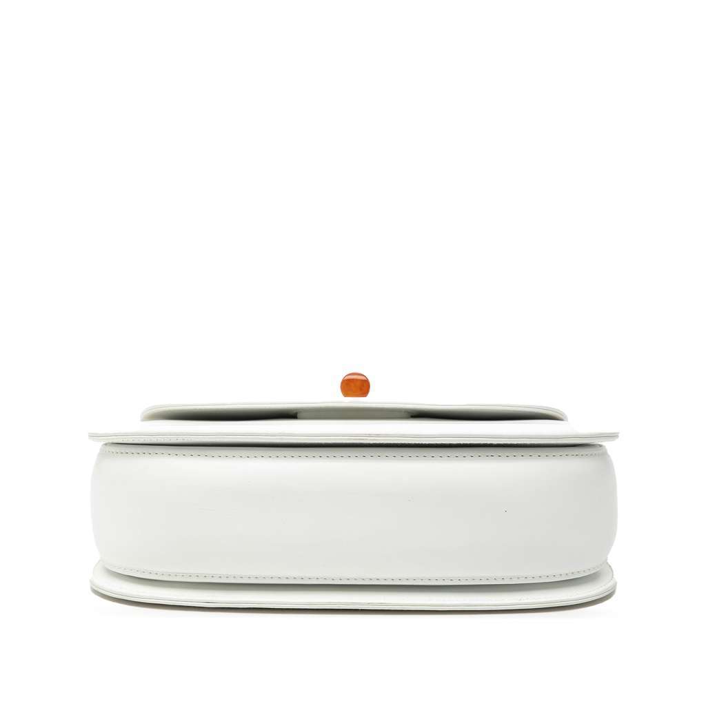 Gucci Calfskin Bakelite Night White Leather Very good condition - Inside View