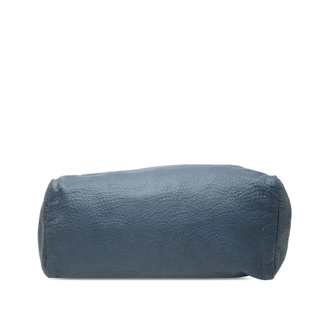 Gucci Large Grained Leather Tote Blue Leather Very good condition - Inside View