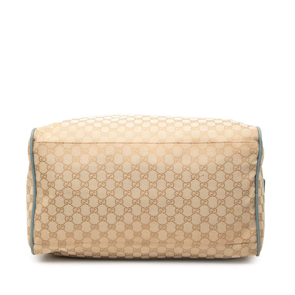 Gucci GG Canvas Web Travel Bag Brown Canvas Good condition - Inside View