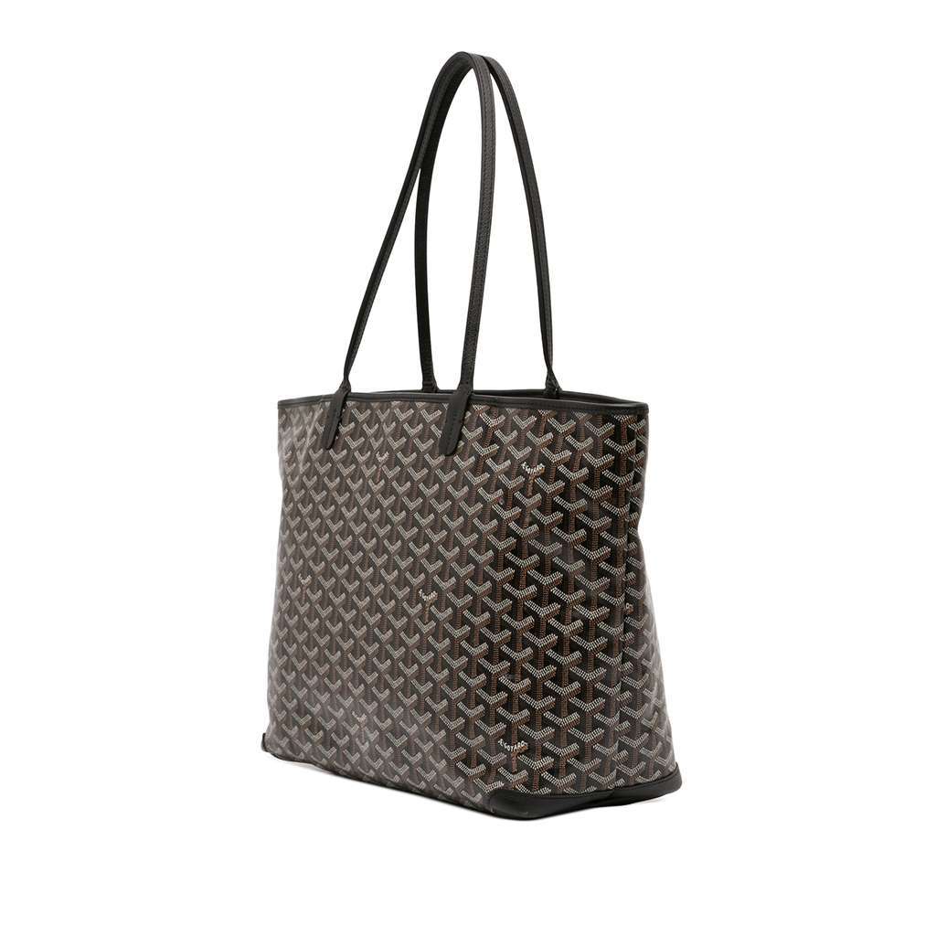 Goyard Goyardine Artois PM Black Canvas Very good condition - Back View
