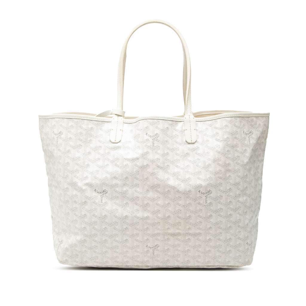 Goyard Goyardine Saint Louis PM White Canvas Very good condition - Front View