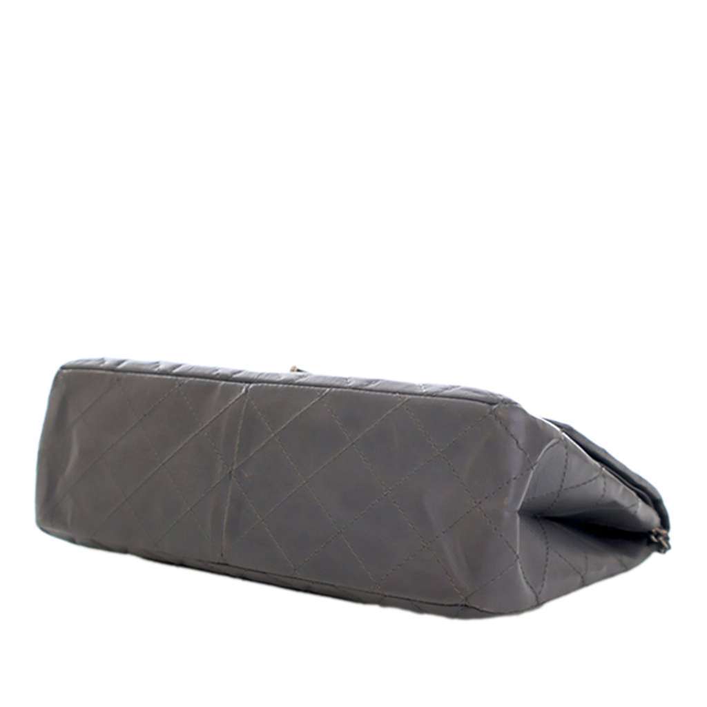 Chanel Quilted Aged Calfskin Reissue 2.55 Double Flap 227 Grey Leather Very good condition - Box View