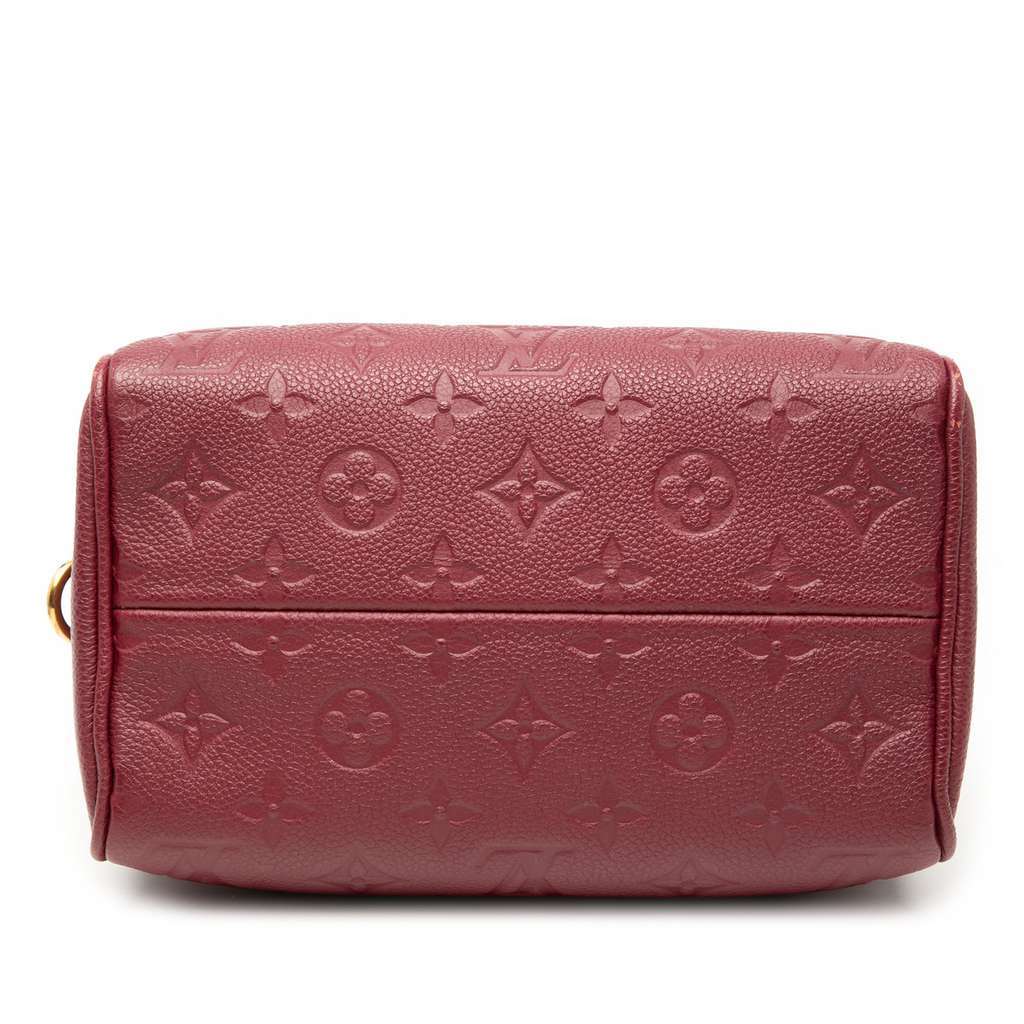 Louis Vuitton Monogram Empreinte Speedy Bandouliere 20 Red Leather Very good condition - Inside View