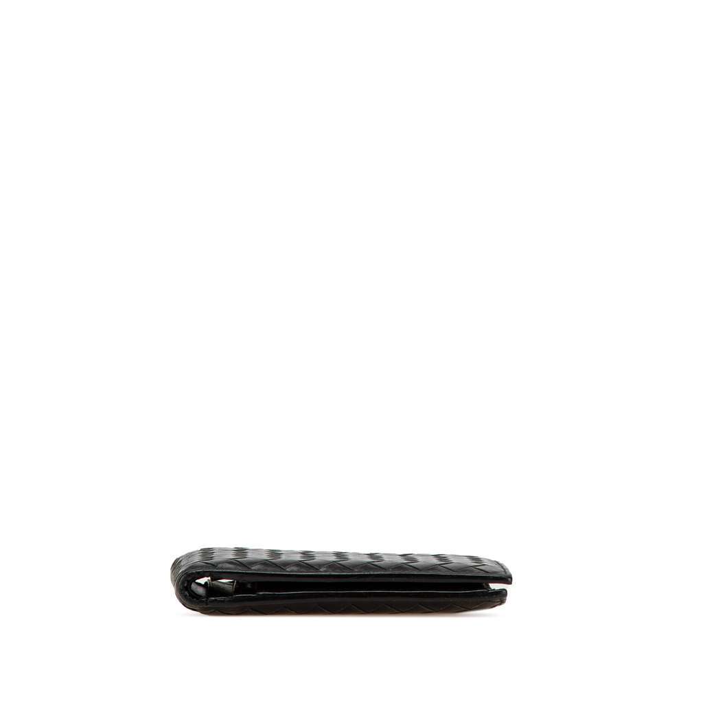 Bottega Veneta Leather Intrecciato Bifold Wallet Black Leather Very good condition - Inside View