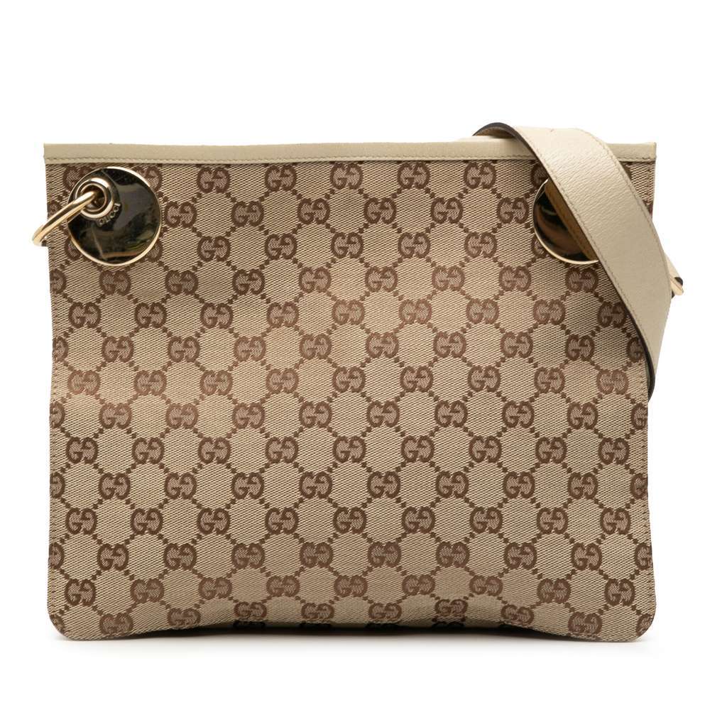 Gucci GG Canvas Eclipse Crossbody Brown Canvas Very good condition - Front View