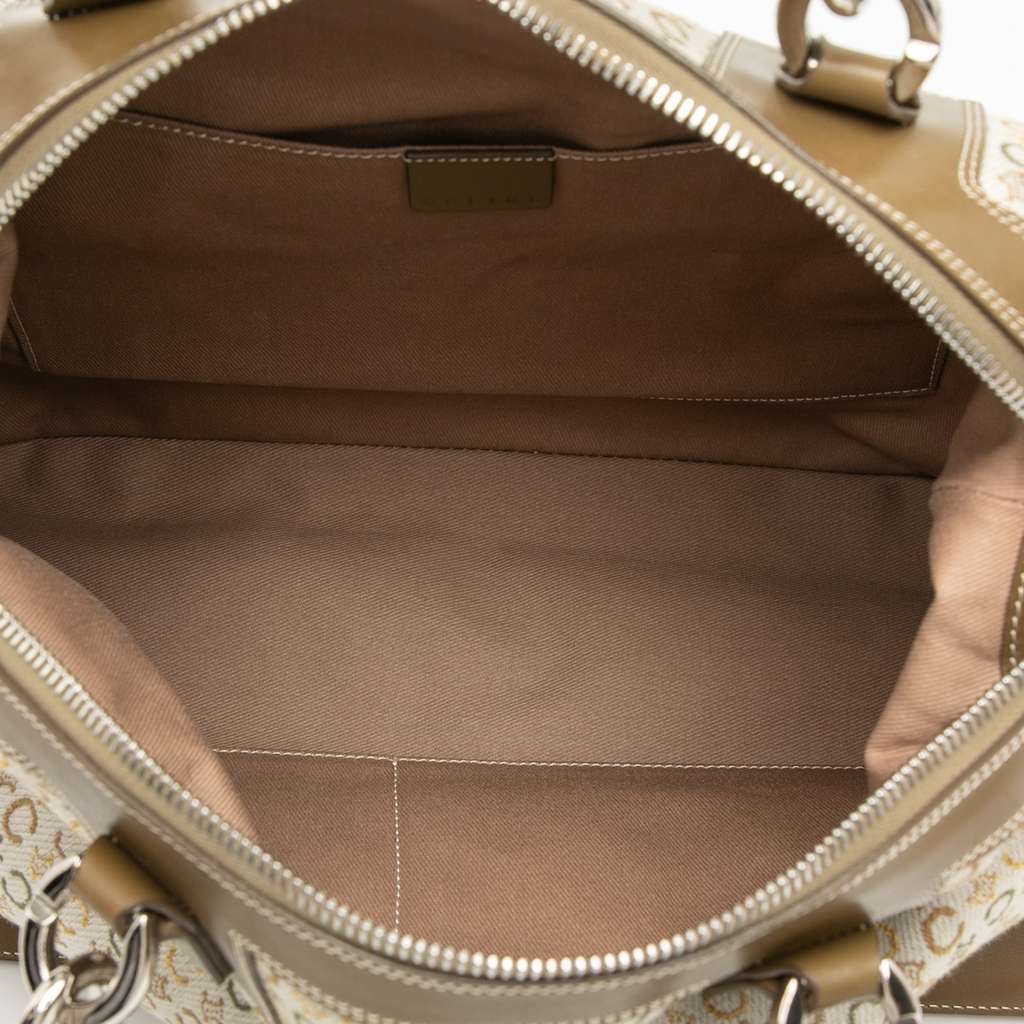 Celine C Macadam Canvas Handbag Brown Canvas Very good condition - Model View