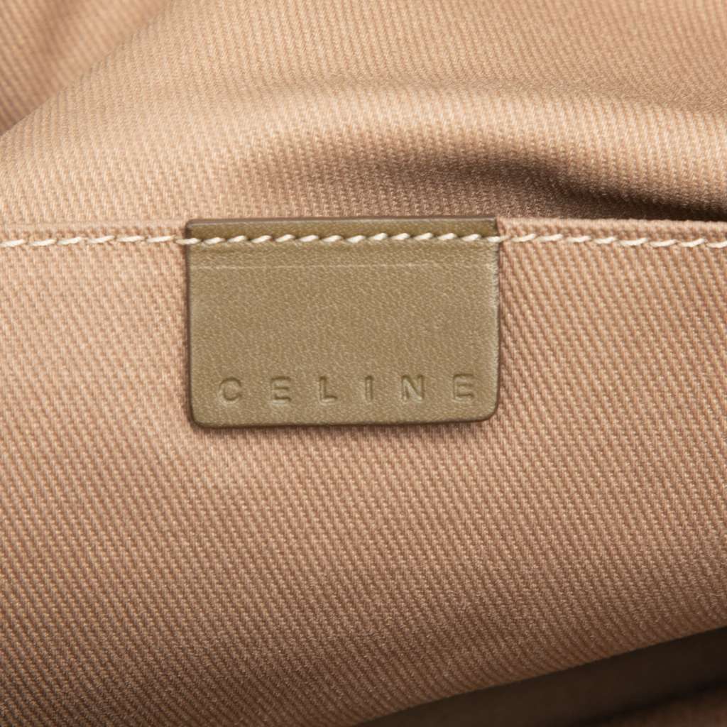 Celine C Macadam Canvas Handbag Brown Canvas Very good condition - Box View
