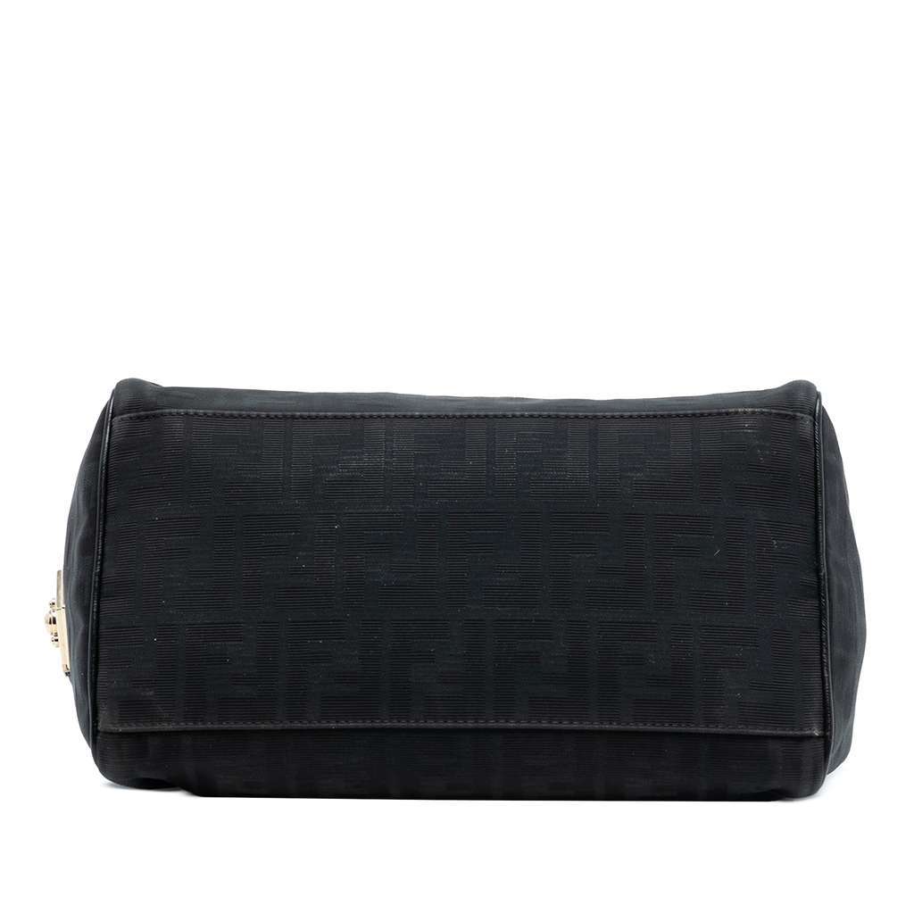 Fendi Zucca Canvas Boston Bag Black Canvas Very good condition - Inside View