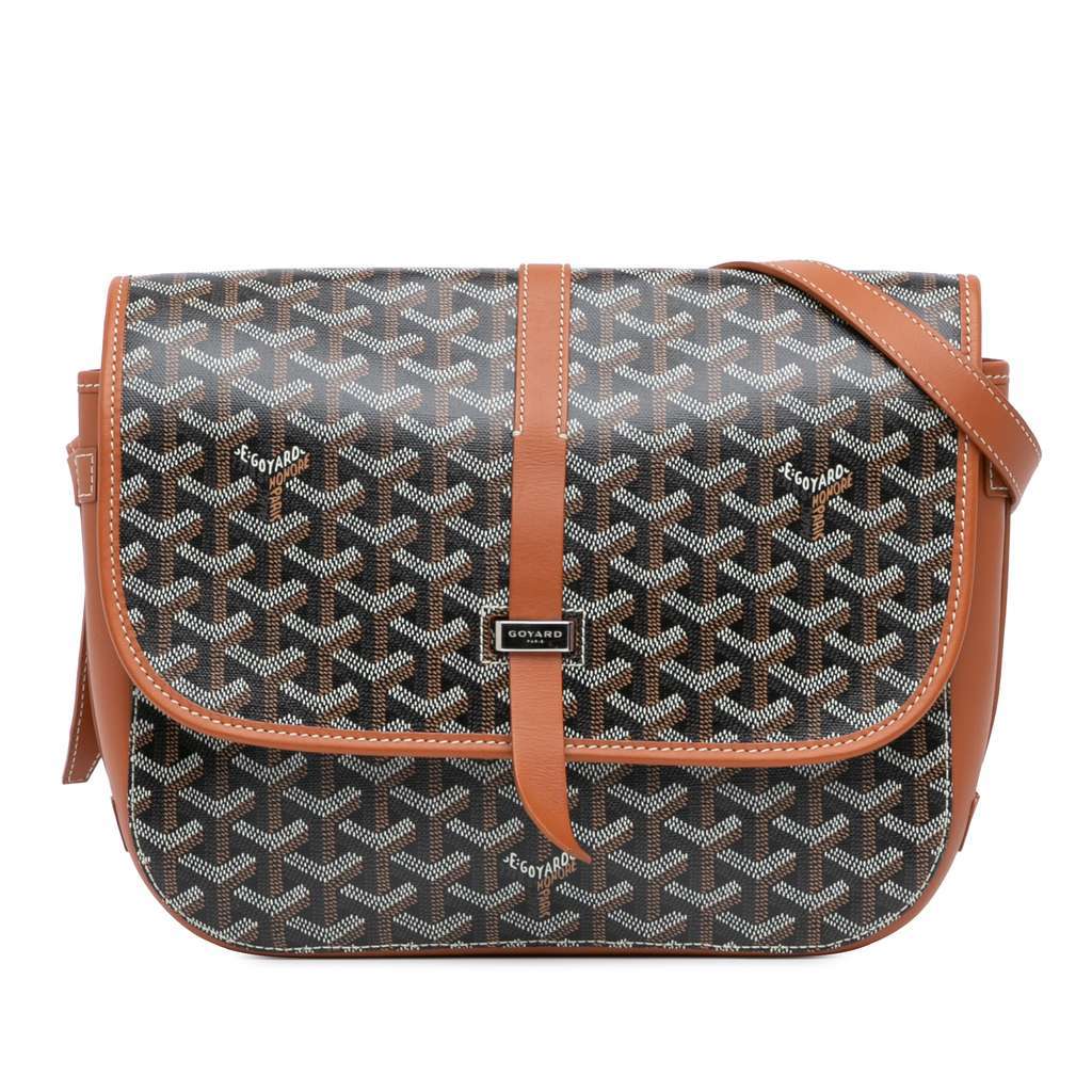 Goyard Goyardine Belvedere MM Brown Canvas Very good condition - Front View