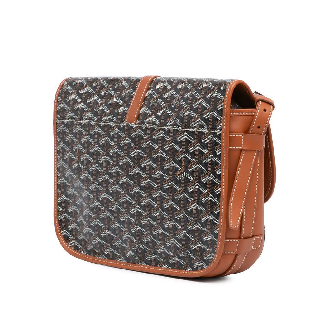 Goyard Goyardine Belvedere MM Brown Canvas Very good condition - Back View
