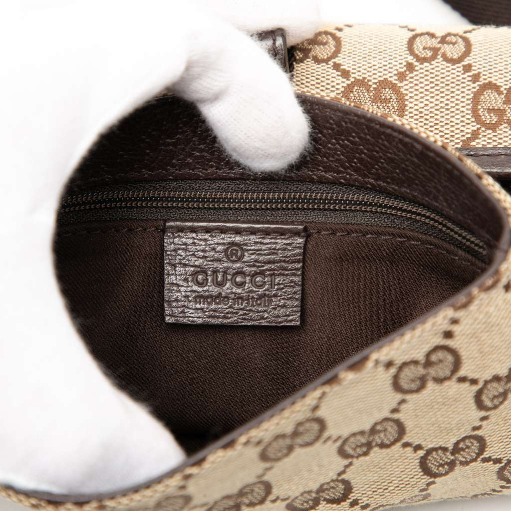 Gucci GG Canvas Belt Bag Brown Canvas Very good condition - Box View
